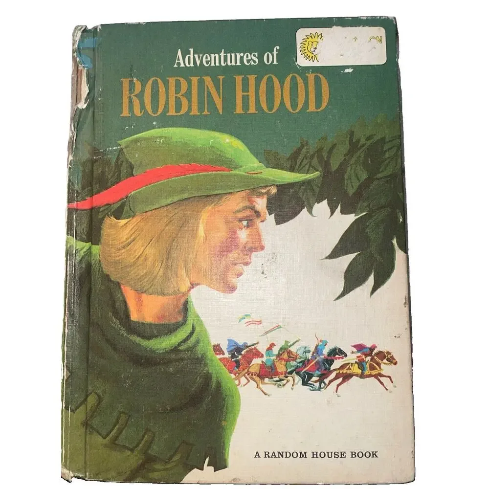 Vintage Dandelion Library Book 2 in 1 Pinocchio & Adventures of Robin Hood 1946